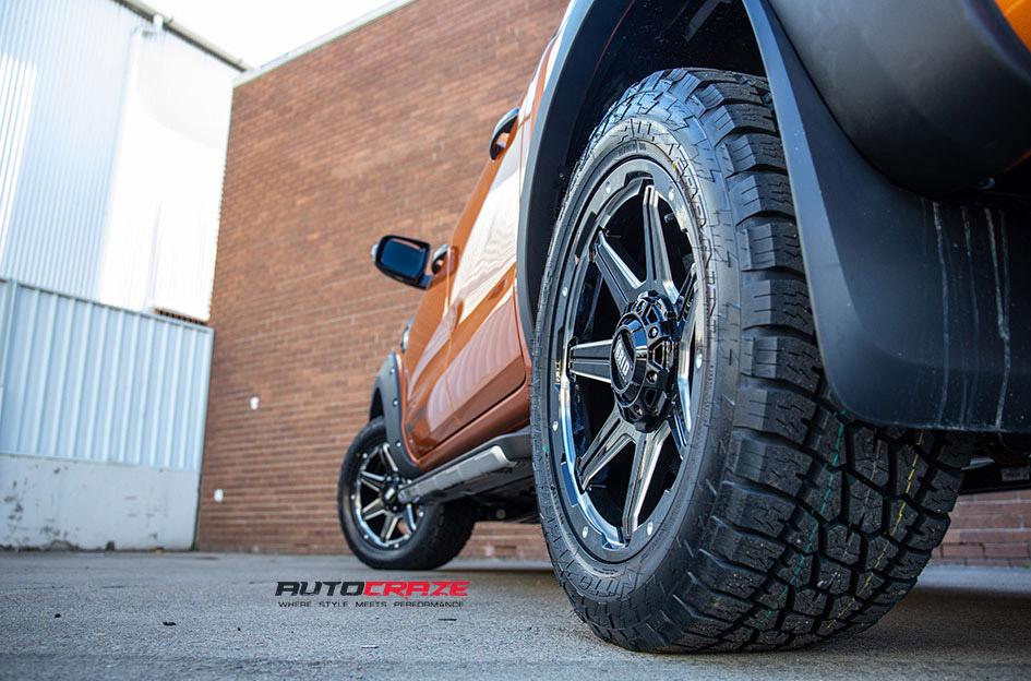 FORD RANGER GD06 GLOSS BLACK MILLED